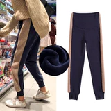 Штаны, модные демисезонные леггинсы, флисовый удерживающий тепло пуховик