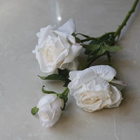 [Белый] 3 головного кока -края розы 52 см