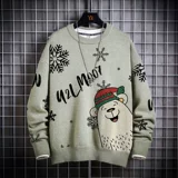 Рождественский демисезонный свитер, оверсайз