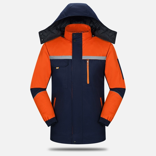 Демисезонная износостойкая светоотражающая утепленная куртка для работы