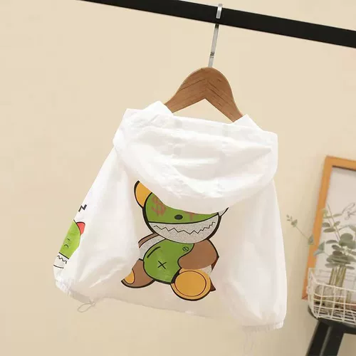 Солнцезащитный крем подходит для мужчин и женщин, летняя одежда для защиты от солнца, детская летняя одежда с капюшоном, мультяшная куртка