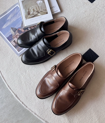 Туфли, ретро осенние эксклюзивные лоферы в английском стиле, из натуральной кожи, 2022, тренд сезона