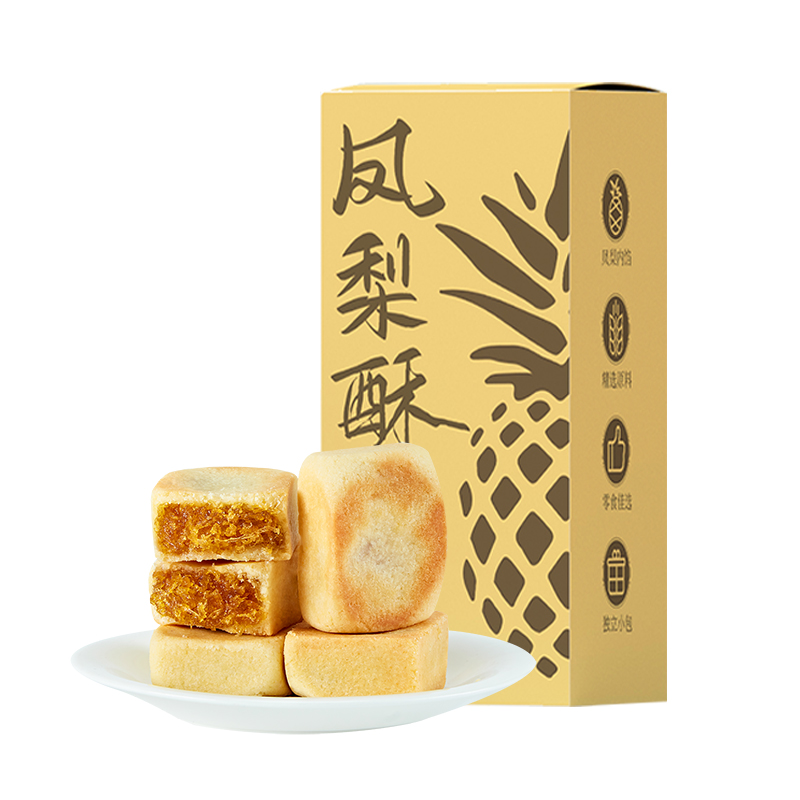 【不多言旗舰店】凤梨酥180g1盒/6个