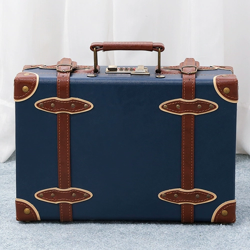 韩罗娜 Ретро портативный маленький чемодан, вместительный и большой ящик для хранения, 12 дюймов, 14 дюймов, 18 дюймов