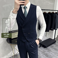 Тибетский синий (жилет+брюки, отправить галстук)