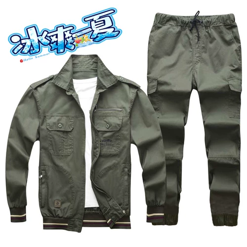 Хлопковый летний комбинезон, тонкий дышащий камуфляжный лонгслив, защита от ожогов