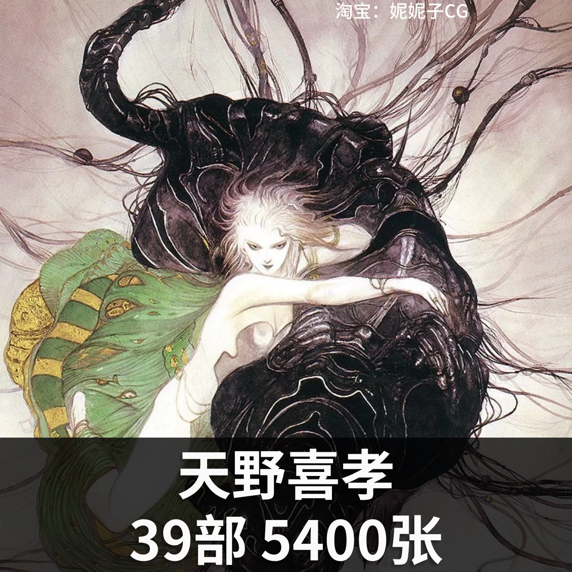 天野喜孝全版画集绘画作品集动漫游戏手绘日本插画美术素材原画集 天野喜孝全版画集绘画作品集动漫游戏手绘日本插画美术素材原画集