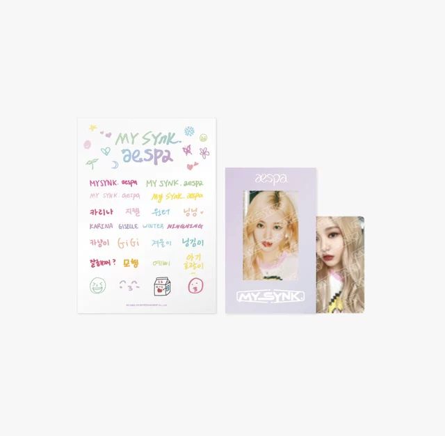 [Spot] 2022 AESPA FM My SYNK Sticker Photo Card Card
