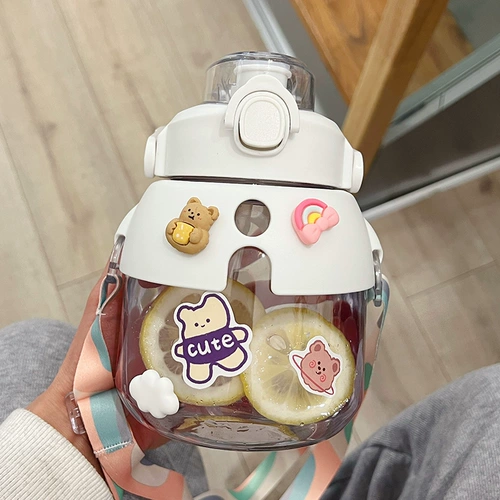 Высококачественная вместительная и большая трубочка со стаканом, чайник, популярно в интернете, коллекция 2021