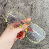 Ветрозащитные желтые брендовые солнцезащитные очки, популярно в интернете