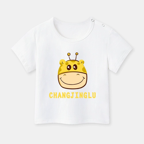 Хлопковая футболка для мальчиков, детская тонкая летняя одежда для раннего возраста, 1 лет, детская одежда