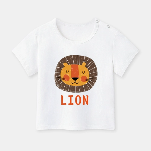 Хлопковая футболка для мальчиков, детская тонкая летняя одежда для раннего возраста, 1 лет, детская одежда