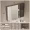 gương trang điểm để bàn Tủ gương phòng tắm thông minh bằng thép không gỉ phòng tắm riêng treo tường tích hợp gương trang điểm hộp đựng gương có giá để đồ gương dây da Gương