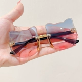 Детские мультяшные милые солнцезащитные очки, в западном стиле, защита от ультрафиолета, в корейском стиле