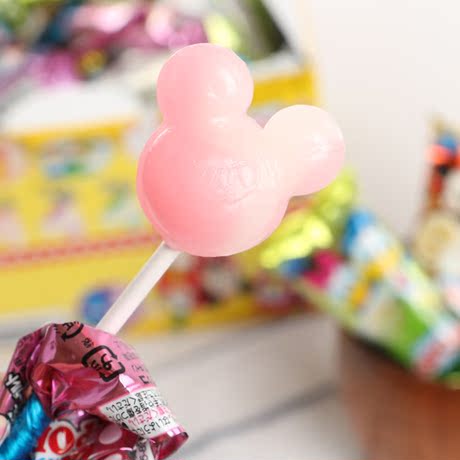 日本进口零食 固力果glico创意糖果 迪士尼 米奇棒棒糖单根10g装 - 爱