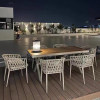 6 Standard Edition Chair+150 Plastic Wooden Plate Long Table