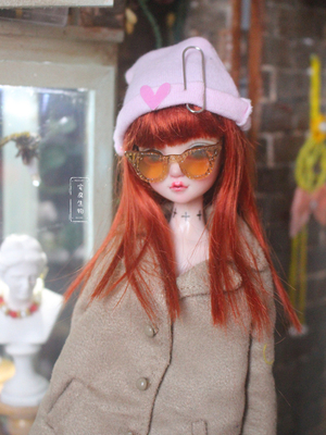 taobao agent Family Fashion Cat Ear Microscopy/sunglasses-Cocca Xinyibi Better Pumpkin Xinyi Doll Glasses