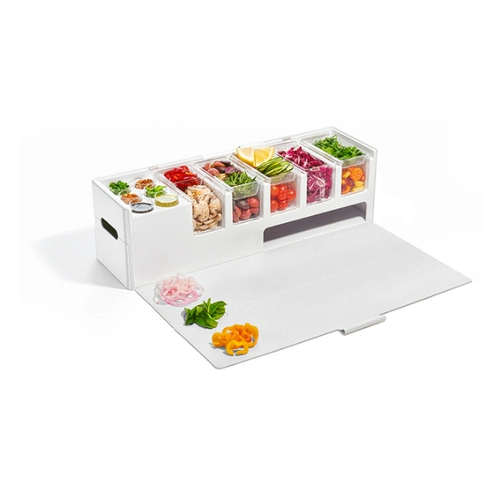 Портативная кухонная посуда также может легко приготовить Prepdeck