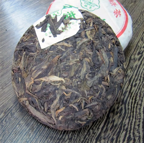 Чай Пуэр из провинции Юньнань, необработанный чай, 2005 года, 100 грамм