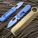 VG10+титановый сплав Руины Blue EDC Bid Imported VG10 Blade