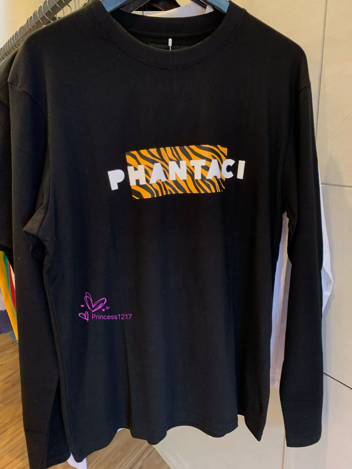 Phantaci Wild Long Sleeve Tee Black / White SF's arrival