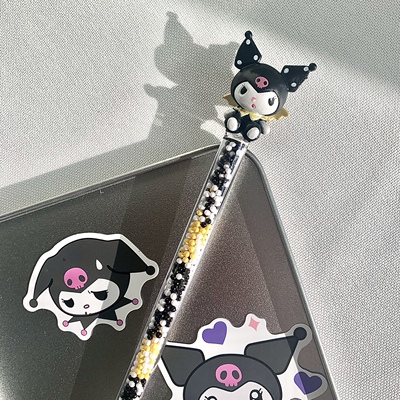 taobao agent Homemade Kuromi Black and White Pen Knife Handbook Tool Carving Knife Sword DIY Handmade Hot Clane Express