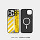 Trendy Fashionable Off-White Diagonal Stripes iPhone Stand iPhone Case for iPhone 17, 16, 15, 14 and 13