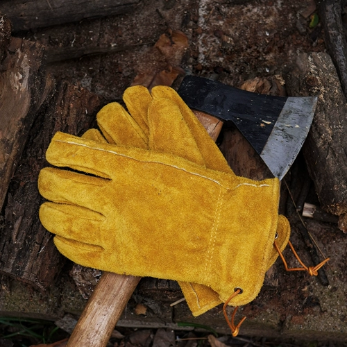 Дорожные кожаные износостойкие удерживающие тепло перчатки, защита от ожогов