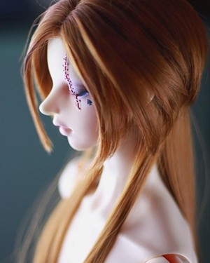 taobao agent BJD wig SD/MSD/DD high -temperature silk 65cm3, 4 points, 6 points, baby with long hair brown WDA3009 spot