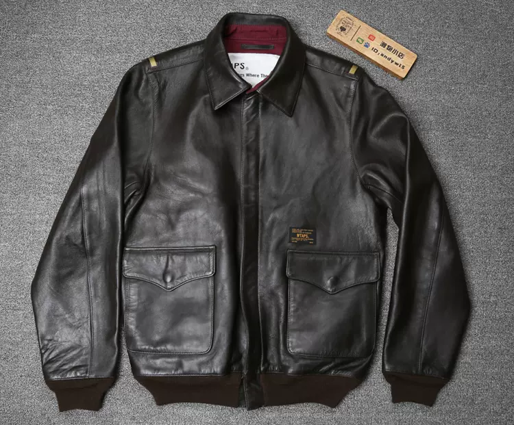 WTAPS A-2 16aw JACKET LEATHER SHEEP 羊皮皮衣夹克2号- Taobao