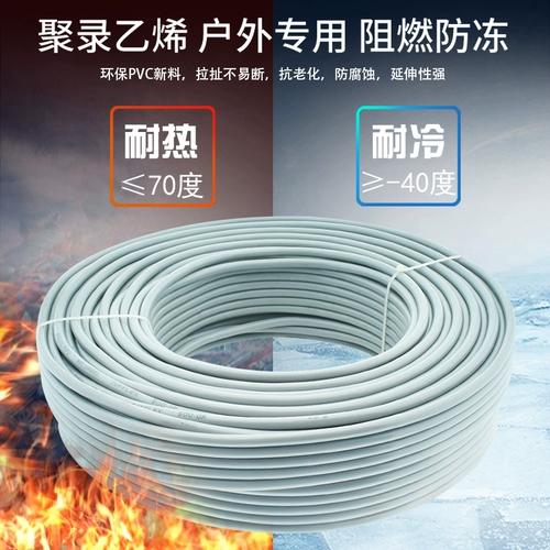 13 -летний магазин 14 Цвет Чистый медный кабельный проволока 2 Core 3 Core 1,5/2,5/4 квадратных метра