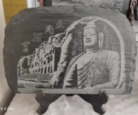 [Shanxi] ~ Datong Special Coal Crain Crafts Dornments-Non Pollise Coal Sculpture-Yungang Великий Будда!Пересечение