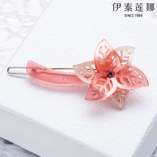 Розовая небольшая заколка для волос, челка, аксессуар для волос