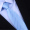 8cm天蓝粗条纹领带（手打款）