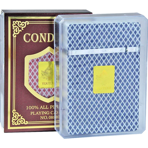 Пластиковые водонепроницаемые двусторонние матовые закаленные игральные карты из ПВХ для взрослых, увеличенная толщина