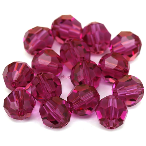 DIY Аутентичные материалы аксессуары австрийский кристалл 5000 шариковые шарики 6/8/10 мм фиолетовый красный 502 одиночная установка