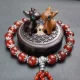 Ebony Lotus+два маленьких оленя+Big Red Agate