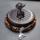 Ebony Lotus+Ebon Deer+Little Tiger Eye Stone