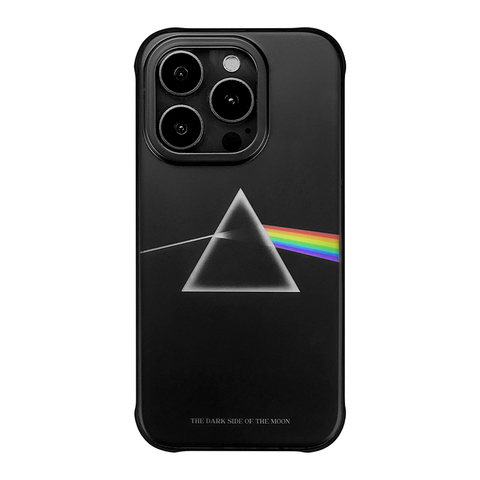 Pink Floyd Dark Side Prism Rainbow Black iPhone Case