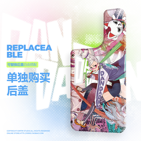 Takaken Anime Red Accents Black Illustration Metal Heatsink iPhone Case