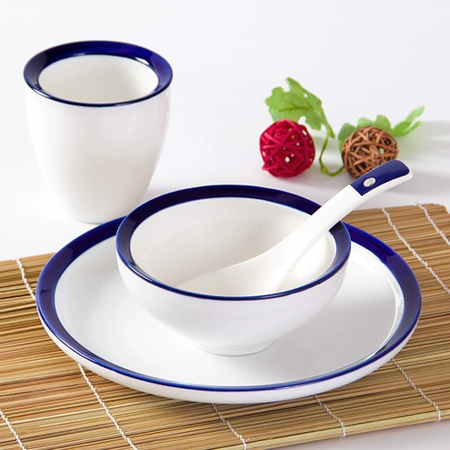 Guanshi Hotel Set Set Tableware Creative Restaurant Set Four -Piece Hotel Ceramic Bowl Display Set Seples