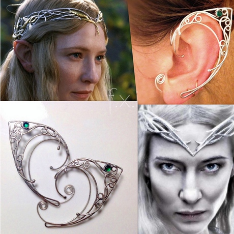 美国定制〕|usa!精灵女王 尖耳朵 雪花纯银|耳饰-alanya