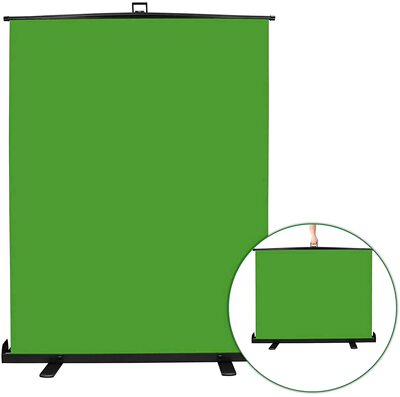 [Pull Up Green Screen直播网红抠图摄影布便携式升降地拉背景绿幕]