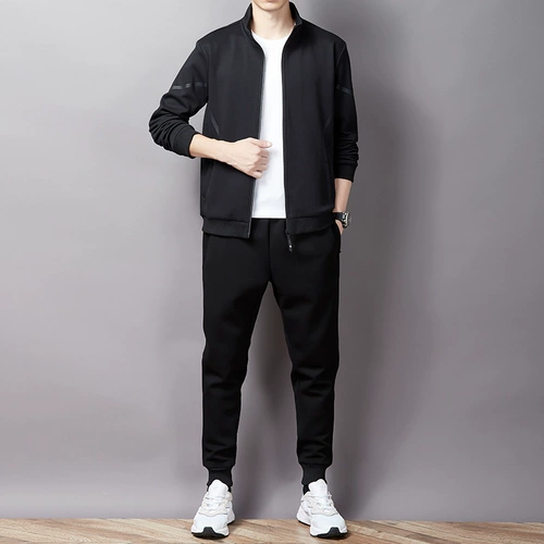 Утепленный комплект для отдыха, осенняя толстовка, спортивный костюм, штаны