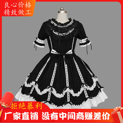 taobao agent Japanese elegant lace small princess costume, 2023, Lolita style, puff sleeves