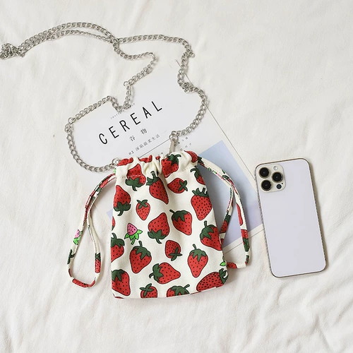 Маленькая цепь, милая сумка через плечо, коллекция 2022