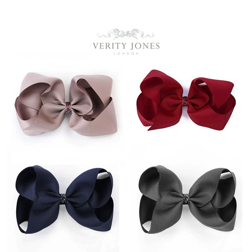 Spot British Verity Jones London Ribbon Silk Большие луки складывают складывание