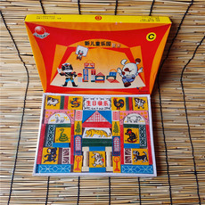 Детский конструктор 8090年代老积木拼图立体12十二生肖兔子积木木制木质积木