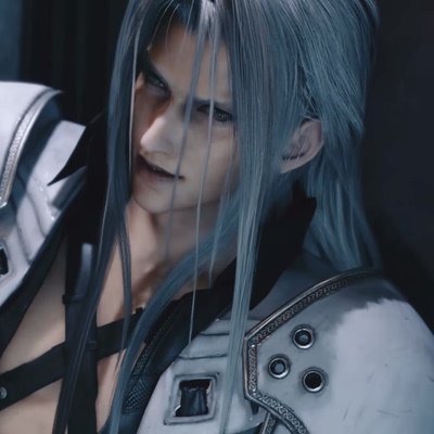 taobao agent Safiros COS wig FF7 resets the bangs style super long wig in the sephiroth