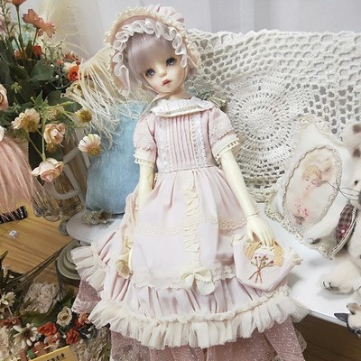 taobao agent Summer new version ~ peach blossoms BJD346 points special set big six -point small cloth giant baby baby clothing skirt